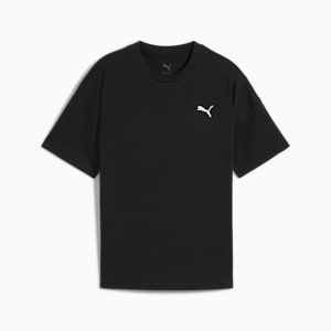 Wardrobe Essentials Big Kids' Relaxed Tee, PUMA Black, extralarge