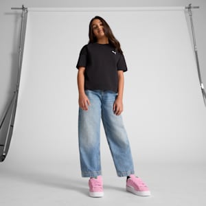 Wardrobe Essentials Big Kids' Relaxed Tee, PUMA Black, extralarge