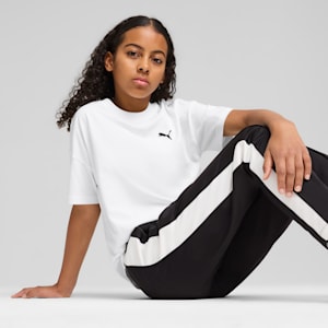 Wardrobe Essentials Big Kids' Relaxed Tee, PUMA White, extralarge