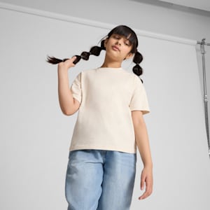 Wardrobe Essentials Big Kids' Relaxed Tee, Alpine Snow, extralarge