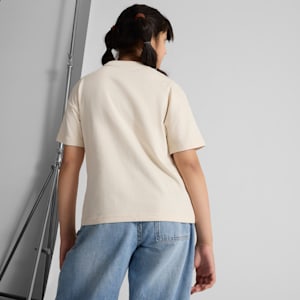 Wardrobe Essentials Big Kids' Relaxed Tee, Alpine Snow, extralarge