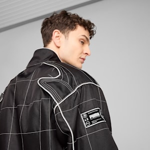 ARCHIVE SEASONAL Men's Relaxed Racer Jacket, PUMA Black, extralarge