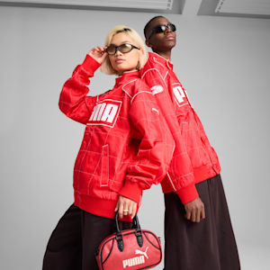 ARCHIVE SEASONAL Oversized Fit Racer Jacket, For All Time Red, extralarge-IND