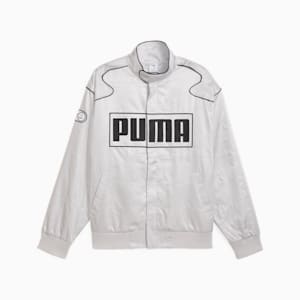 ARCHIVE SEASONAL Men's Relaxed Racer Jacket, Glacial Gray, extralarge