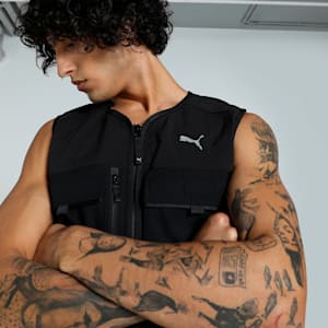 PUMATECH Men's Cargo Vest, PUMA Black, extralarge-IND