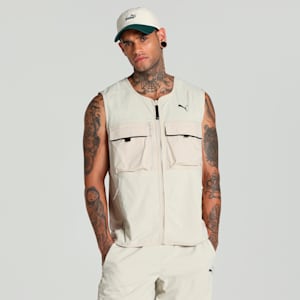 PUMATECH Men's Cargo Vest, Desert Dust, extralarge-IND