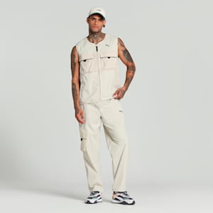 PUMATECH Men's Cargo Vest, Desert Dust, extralarge-IND
