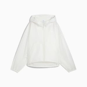 Wardrobe Essentials Women's Oversized Wind Jacket, PUMA White, extralarge