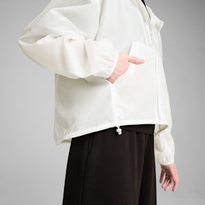 Wardrobe Essentials Women's Oversized Wind Jacket, PUMA White, extralarge