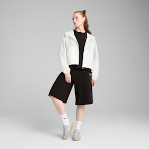 Wardrobe Essentials Women's Oversized Wind Jacket, PUMA White, extralarge