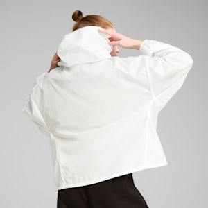 Wardrobe Essentials Women's Oversized Wind Jacket, PUMA White, extralarge