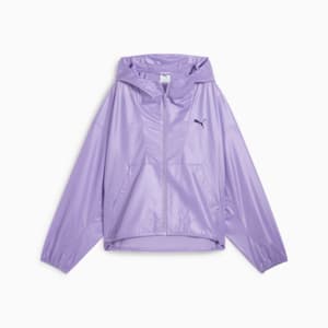 Wardrobe Essentials Women's Oversized Wind Jacket, Lavender Alert, extralarge
