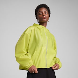 Wardrobe Essentials Women's Oversized Wind Jacket, Sea Kelp, extralarge
