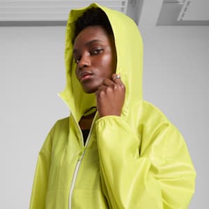Wardrobe Essentials Women's Oversized Wind Jacket, Sea Kelp, extralarge