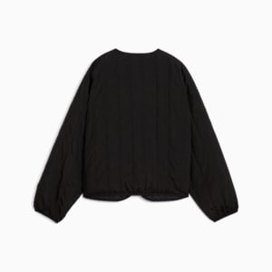 Wardrobe Essentials Women's Relaxed Reversible Liner Jacket, PUMA Black, extralarge