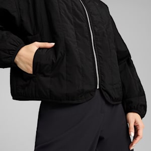 Wardrobe Essentials Women's Relaxed Reversible Liner Jacket, PUMA Black, extralarge