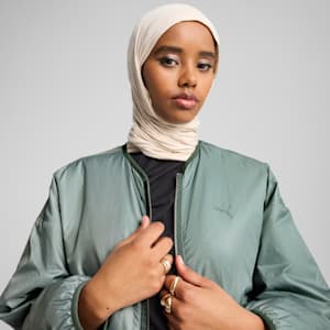 Chamarra reversible WARDROBE Essentials para mujer, Green Moon, extralarge