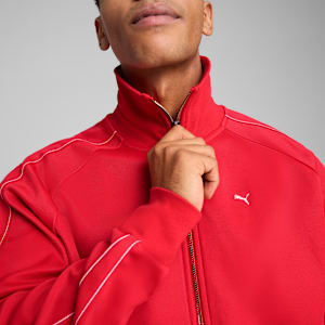 T7 Men's Relaxed Fit Track Jacket, For All Time Red, extralarge-IND