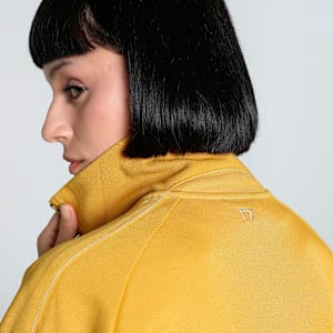 T7 Women's Relaxed Fit Track Jacket, Archive Gold, extralarge-IND