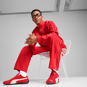 T7 Men's Relaxed Fit Track Pants, For All Time Red, extralarge-IND