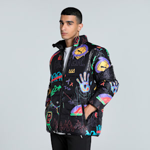 CLASSICS DRIP Men's Reversible Jacket, PUMA Black, extralarge-IND