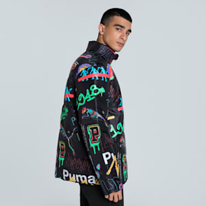 CLASSICS DRIP Men's Reversible Jacket, PUMA Black, extralarge-IND
