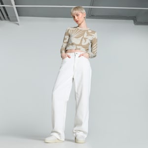 CLASSICS ARTISANAL Women's Slim Fit Crop Tee, Desert Dust, extralarge-IND