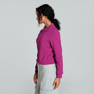 CLASSICS Artisanal Women's Cardigan, Magenta Gleam, extralarge-IND