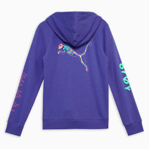 Classics Drip Hooded Youth Jacket, Lapis Lazuli, extralarge-IND