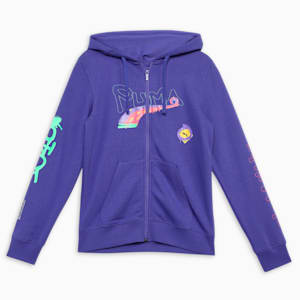 Classics Drip Hooded Youth Jacket, Lapis Lazuli, extralarge-IND