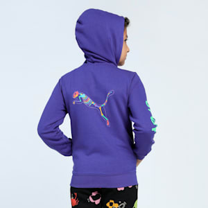 Classics Drip Hooded Youth Jacket, Lapis Lazuli, extralarge-IND