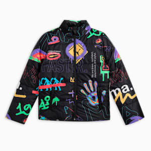 Classics Drip Youth Padded Jacket, PUMA Black, extralarge-IND