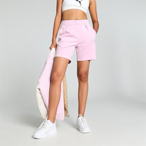 Women's Classics Pleated Shorts, Grape Mist, extralarge-IND
