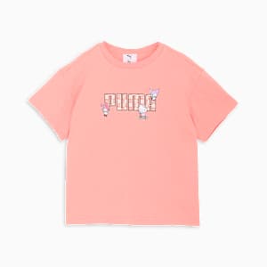 ガールズ PUMA x ハローキティ アンド フレンズ リラックス グラフィック 半袖 Tシャツ 98-122cm, Pink Fruit, extralarge-JPN