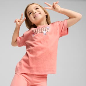 PUMA x HELLO KITTY® AND FRIENDS Little Kids' Relaxed Graphic Tee, Pink Fruit, extralarge