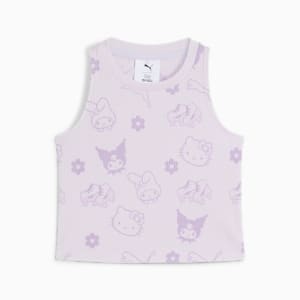 Playera para niñas PUMA x HELLO KITTY Rib, Lilac Frost, extralarge