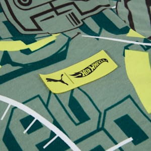 PUMA x HOT WHEELS™ Little Kids' Relaxed Tee, Green Moon, extralarge