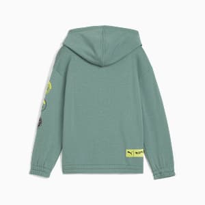 Sudadera holgado PUMA x HOT WHEELS™ para niños, Green Moon, extralarge