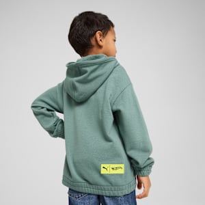 Sudadera holgado PUMA x HOT WHEELS™ para niños, Green Moon, extralarge
