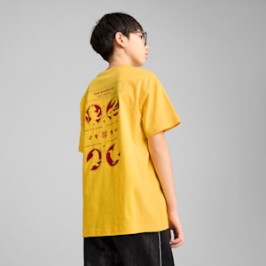 PUMA x HARRY POTTER Big Kids' Relaxed Graphic Tee, Yellow Sizzle, extralarge