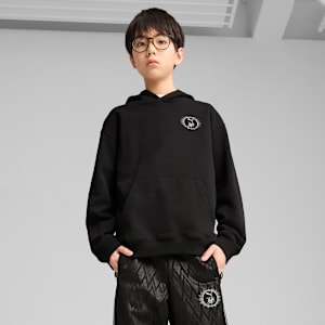 PUMA x HARRY POTTER Graphic Youth Relaxed Fit Hoodie, PUMA Black, extralarge-IND