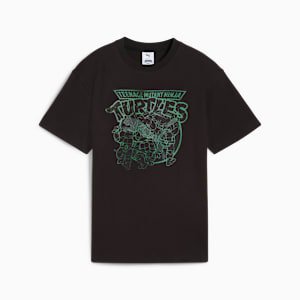 PUMA HOOPS x TMNT Big Kids' Relaxed Graphic Tee, PUMA Black, extralarge