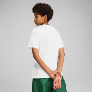 PUMA HOOPS x TMNT Big Kids' Relaxed Graphic Tee, PUMA White, extralarge
