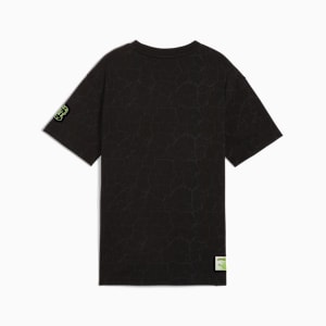 PUMA HOOPS x TMNT Big Kids' Relaxed All-Over Print Tee, PUMA Black, extralarge