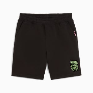 PUMA HOOPS x TMNT Big Kids' Relaxed Shorts, PUMA Black, extralarge
