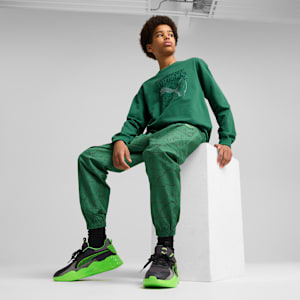 Pants cargo PUMA HOOPS x TORTUGAS NINJA para adolescentes, Vine, extralarge