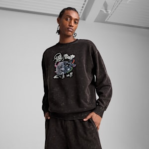 Sudadera PUMA x TORTUGAS NINJA para hombre, PUMA Black, extralarge
