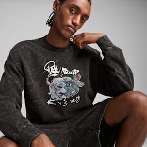 Sudadera PUMA x TORTUGAS NINJA para hombre, PUMA Black, extralarge