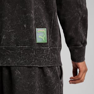Sudadera PUMA x TORTUGAS NINJA para hombre, PUMA Black, extralarge