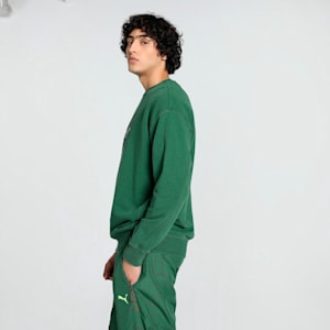 PUMA x TEENAGE MUTANT NINJA TURTLES Men's Relaxed Fit Graphic Crew-Neck Sweatshirt, Vine, extralarge-IND